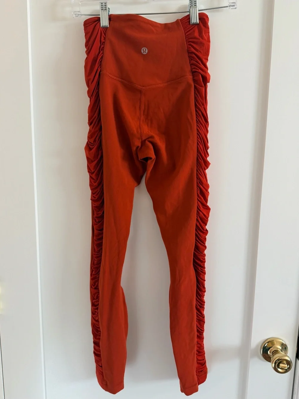 lululemon athletica Align Rust High-Waist Ruched Leggings - Women